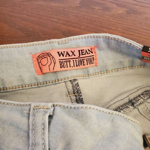 NEW Wax Jean Collection Size 5 Los Angeles Skinny Jeans Light Wash Distressed - Picture 9 of 16